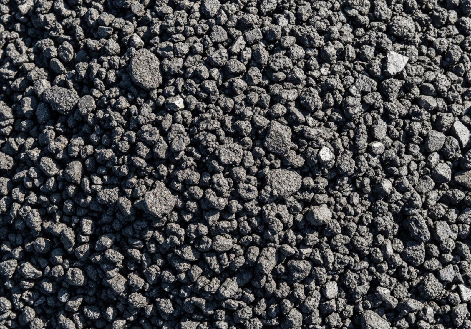 Asphalt millings closeup